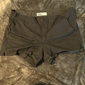 Old Navy Black Canvas Shorts